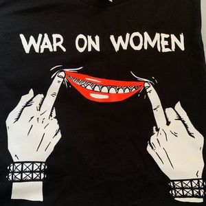 War on Women band t shirt, on women’s bella and canvas